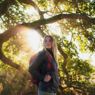 Girl Hiking at The Pismo Preserve