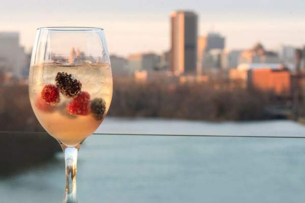Drink with a panoramic view