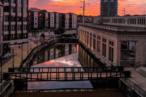 Sunset at the Canal Walk