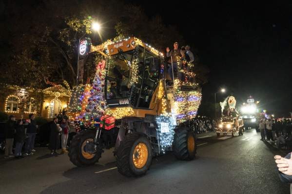Sonoma's Annual Lighted Tractor Parade