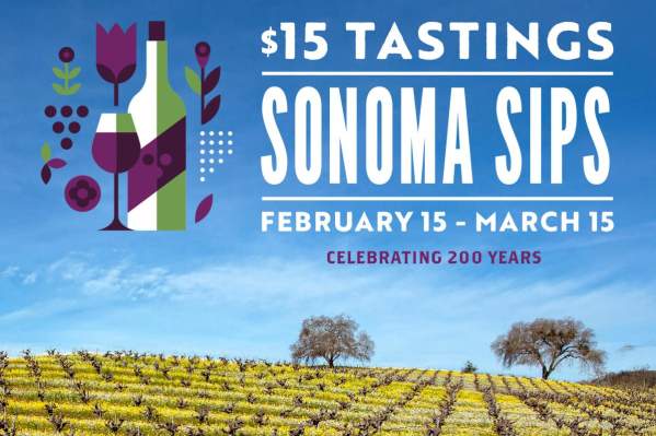 Sonoma Sips: $15 Tastings for a Limited Time