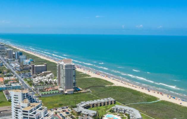 Shoreline aerial view