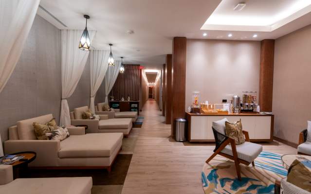 Photo of interior relaxing space at Lorelei Spa at Sunseeker Resort.