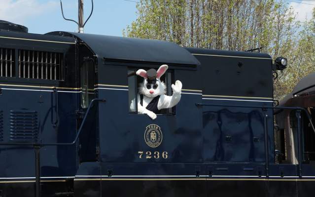 Colebrookdale Railroad Easter Bunny Conductor