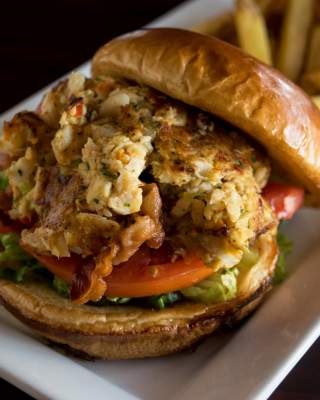Red Fish Grill Crabcake Sandwich