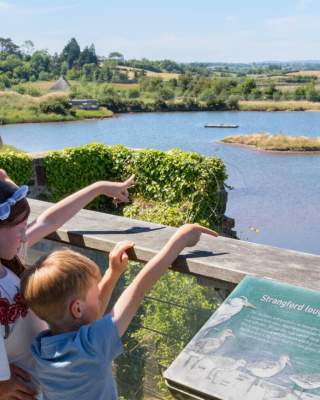 Family Children Outdoor Lake