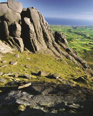 Top of Slieve Binninan 0part of the Mourne Mountains walking route.