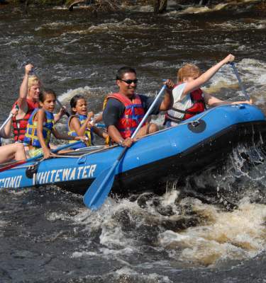Whitewater rafting tubes with Pocono Whitewater