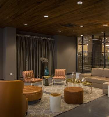 A modern and updated lobby at Renaissance Allentown