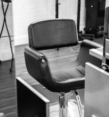 A salon chair