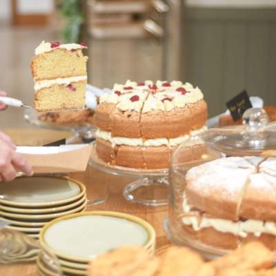 Cakes at Cloisters Kitchen & Garden, Chichester Cathedral