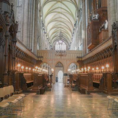 Chichester Cathedral  - view of the quire