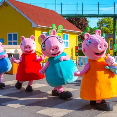 Peppa Characters at Peppa Pig World at Paultons Park