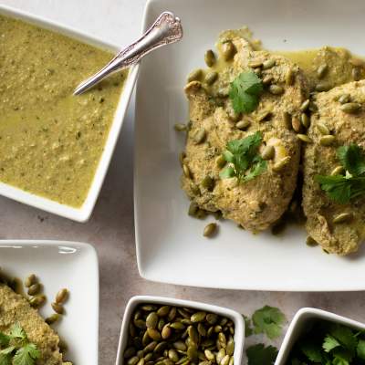 Pumpkin Seed Mole with Cumin-Scented Chicken