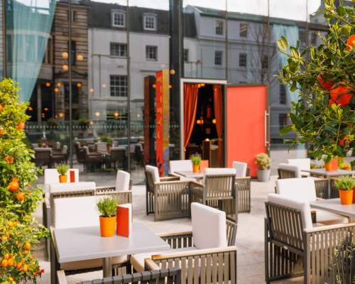Orelle announce the opening of their new summer terrace in collaboration with Tanqueray