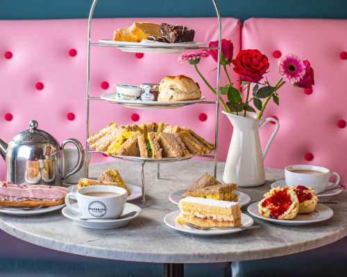 Huffkins afternoon tea