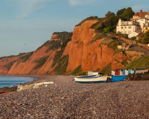 View of budleigh beach