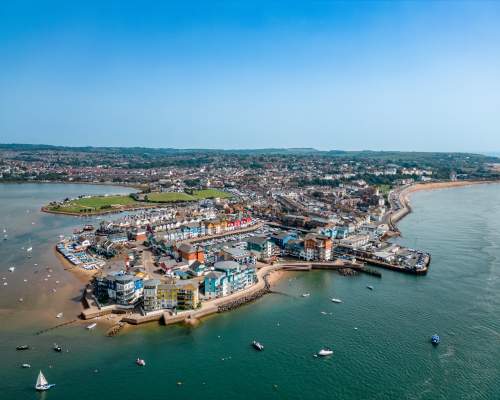 An Image of exmouth from above