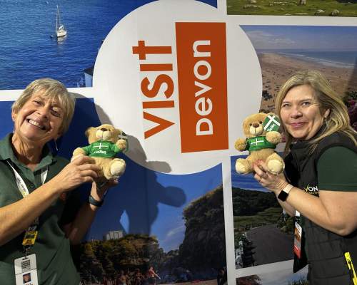 Visit Devon and DATA representatives at the camping and caravan show 2026