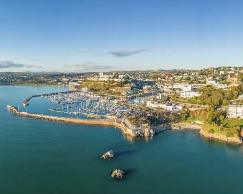 A view of torquay from the sea
