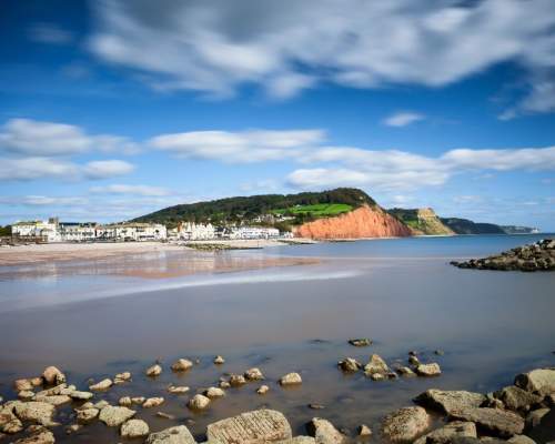 Sidmouth view from water