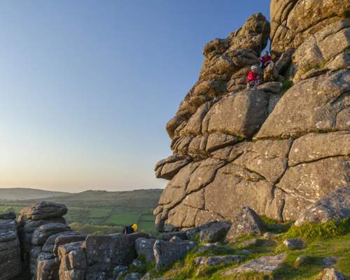 Climbing in Dartmoor