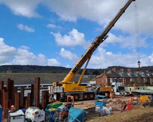 Major milestone reached in works to install new storm tank in Sidmouth to reduce storm overflow spills