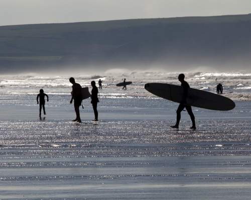 Surfing, Woolacombe, Summer, Beach, North Devon