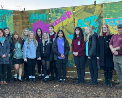 Honiton celebrates unveiling of new artwork created by local school children