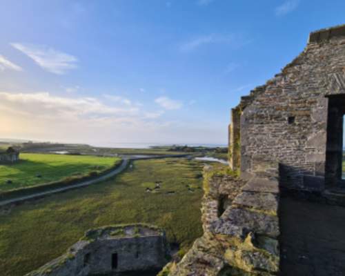VISIT_Ballylongford_MOSAIC LANDSCAPE_Carrigfoyle_Castle_View_North_Kerry_Helen_Lane