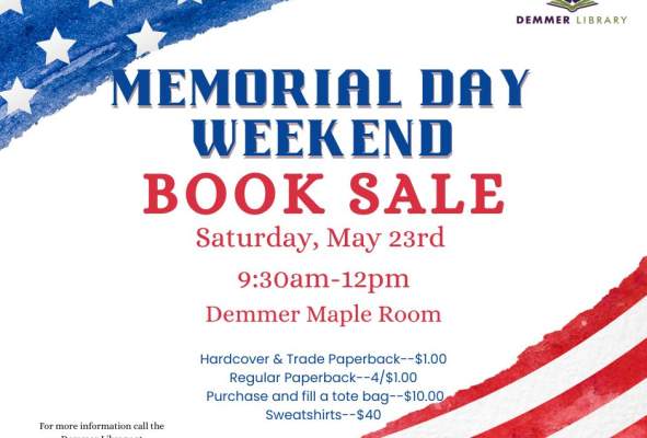 Memorial Day Weekend Book Sale
