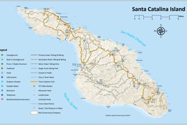 Trans Catalina Trail Map