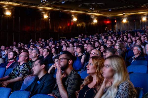 People watching the Ann Arbor Film Festival