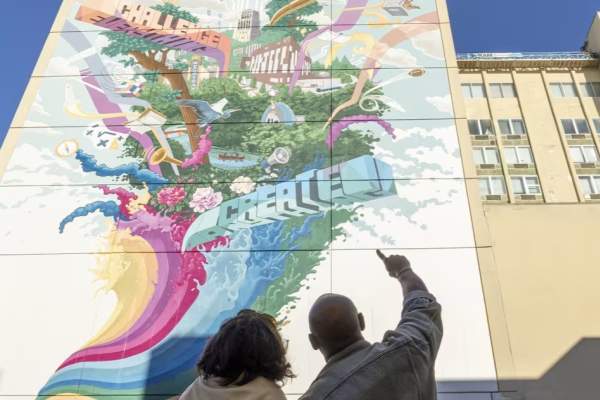 Cropped challenge everything mural