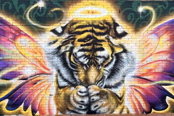 Angelic Tiger Mural