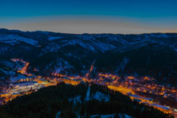 Deadwood winter vista