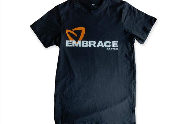 Embrace monument logo black t-shirt