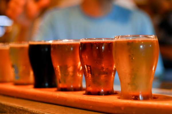 Carolina Brewery flight