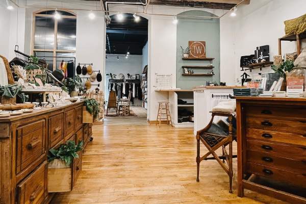 Inside view of boutique store Narrative & Company