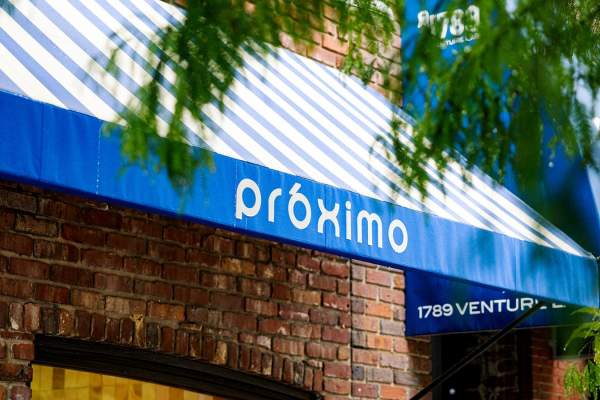 Proximo restaurant sign