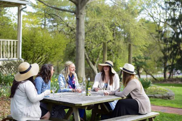 Girls at Chaddsford Winery