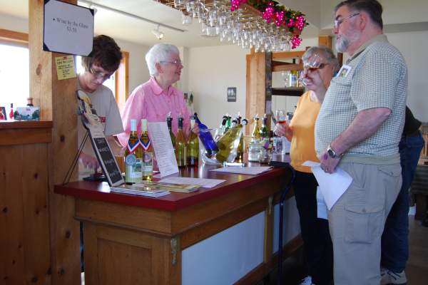 Couple wine tasting at the Hunter's Valley Winery