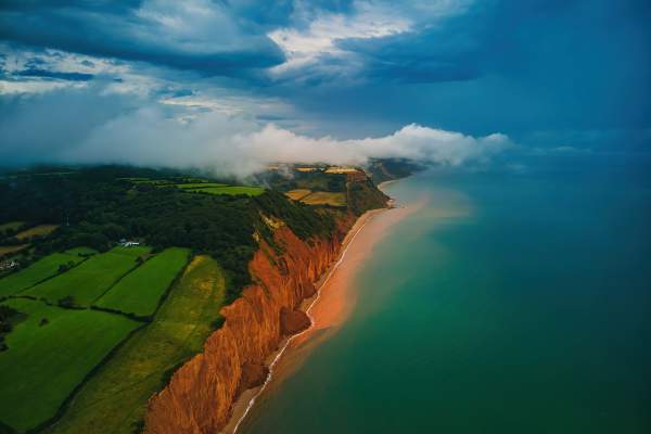 coast view of Budleigh Salteron