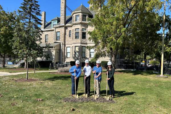 Elmhurst History Museum Breaks Ground on Outdoor Performance Space