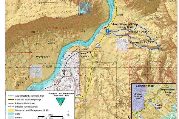 Amphitheater Loop Trail map