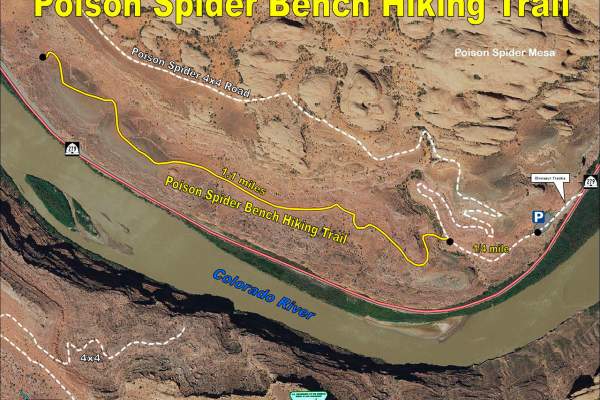 Poison Spider Bench trail map