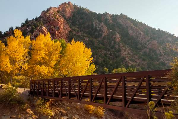 The Cedar Canyon Trail is a paved trail with two bridges that cross over Coal Creek and connect to the Coal Creek Trail in Cedar City, UT.
