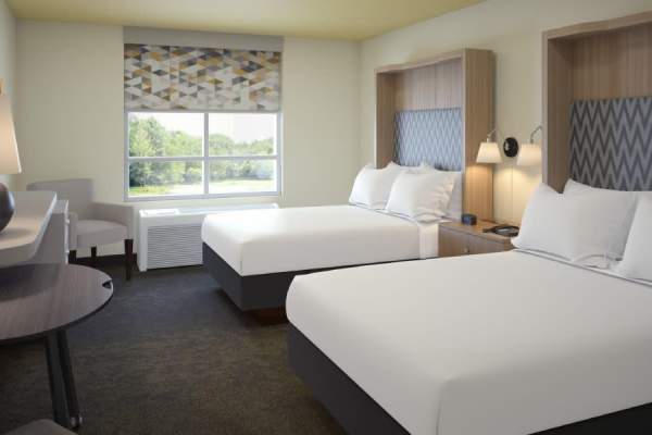 Bedroom at the Holiday Inn Scranton East-Dunmore