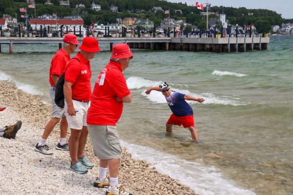 Mackinac Island Stoneskipping Competition Results, 2025