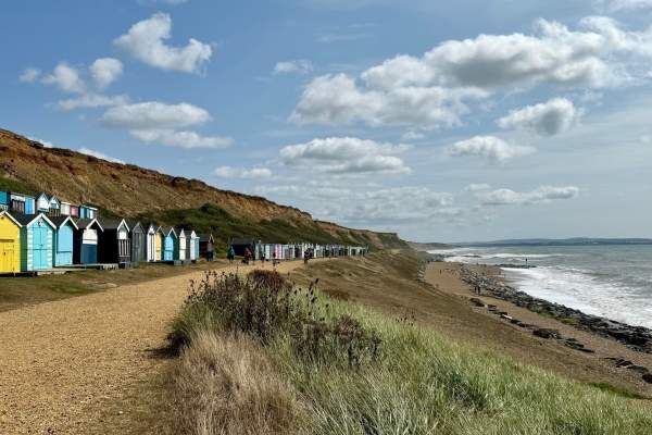 Barton on Sea - Seafront and beach huts